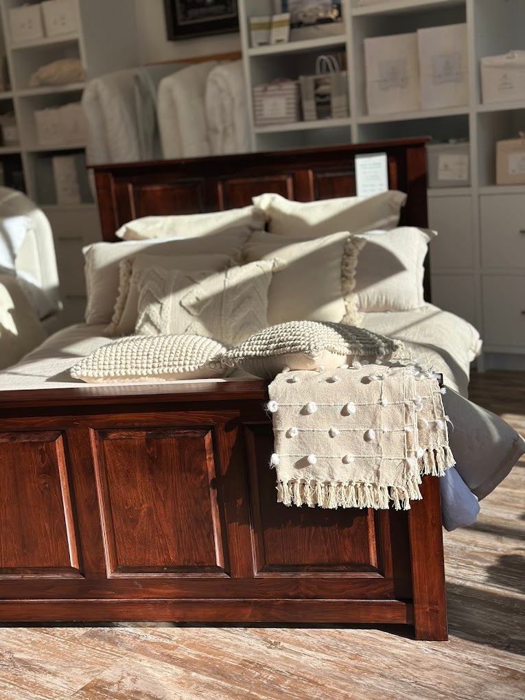 Handmade Pom-Pom Throw