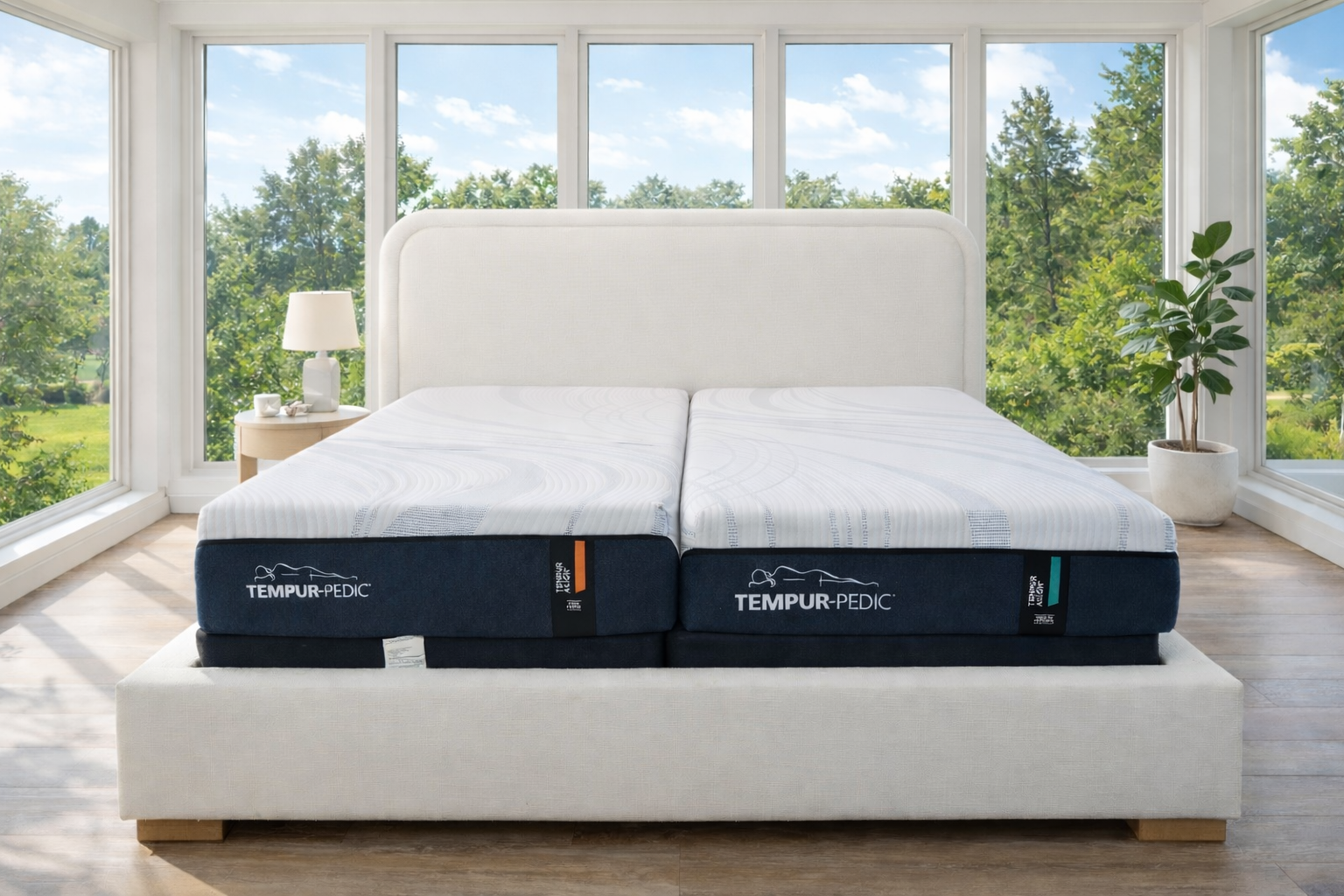 Floor model sale - custom made king bed (using all plywood)