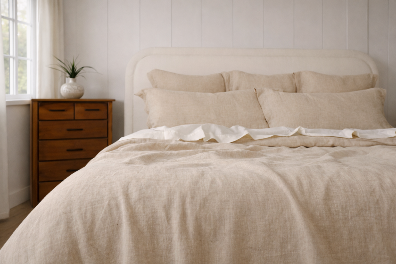 Linen Duvet Cover – Natural - 100% Belgian Linen