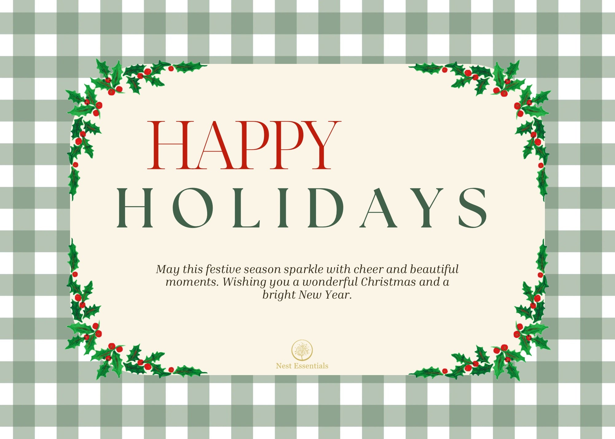 Gift Card - HAPPY HOLIDAYS
