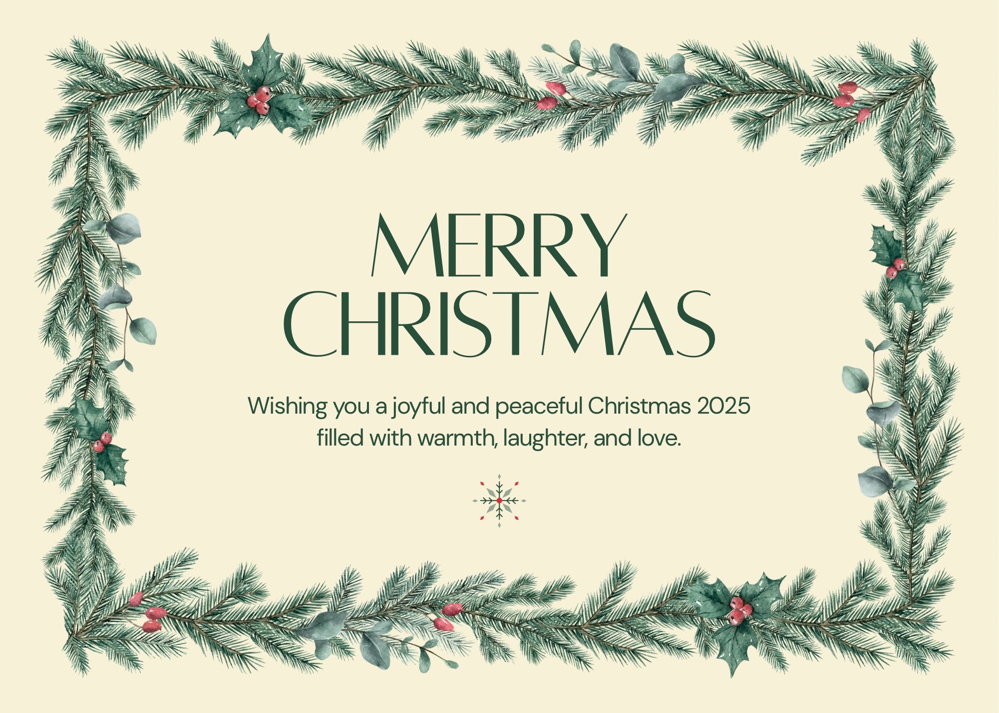 Gift Card - MERRY CHRISTMAS - 2