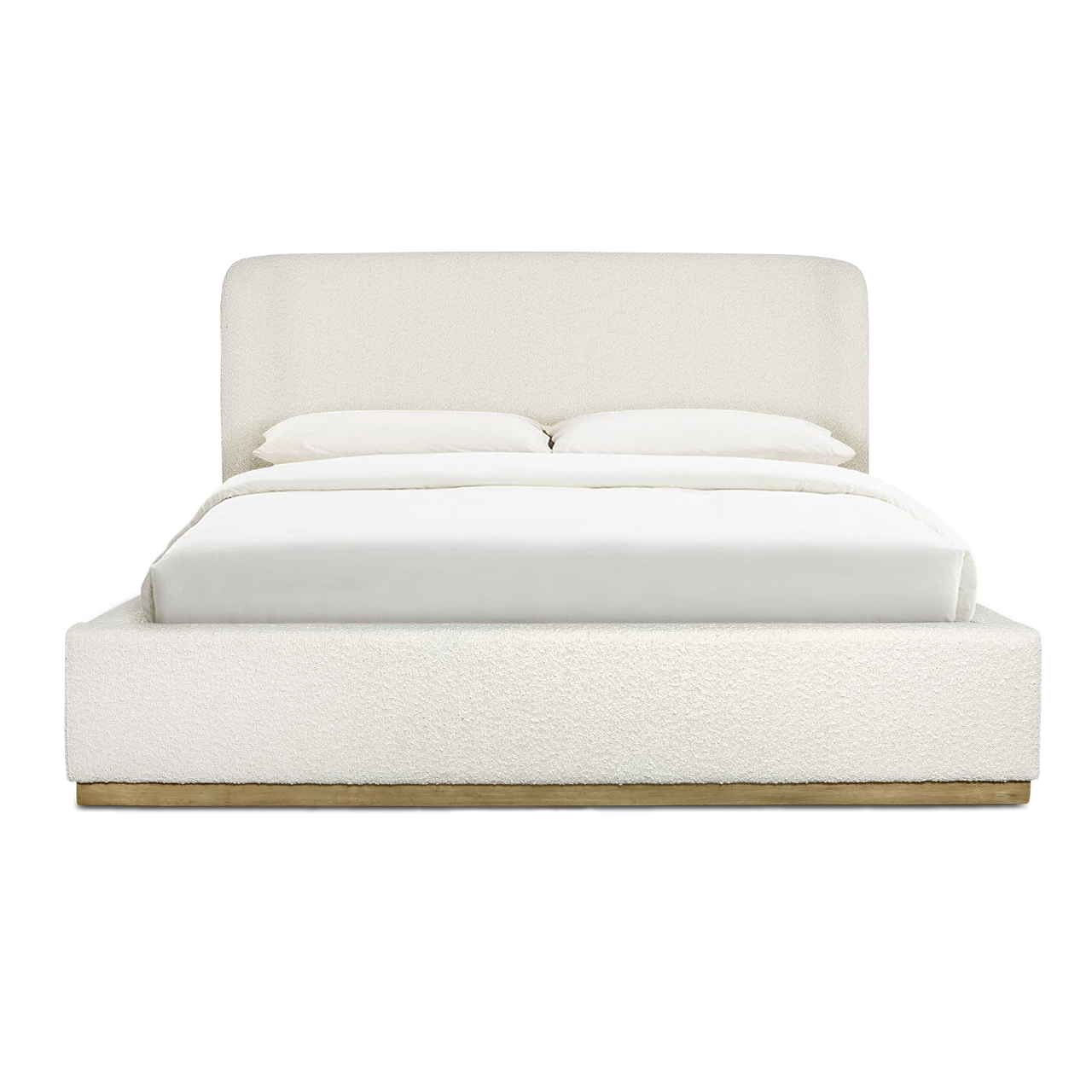 Faye Queen Bed Short - Off White - Queen