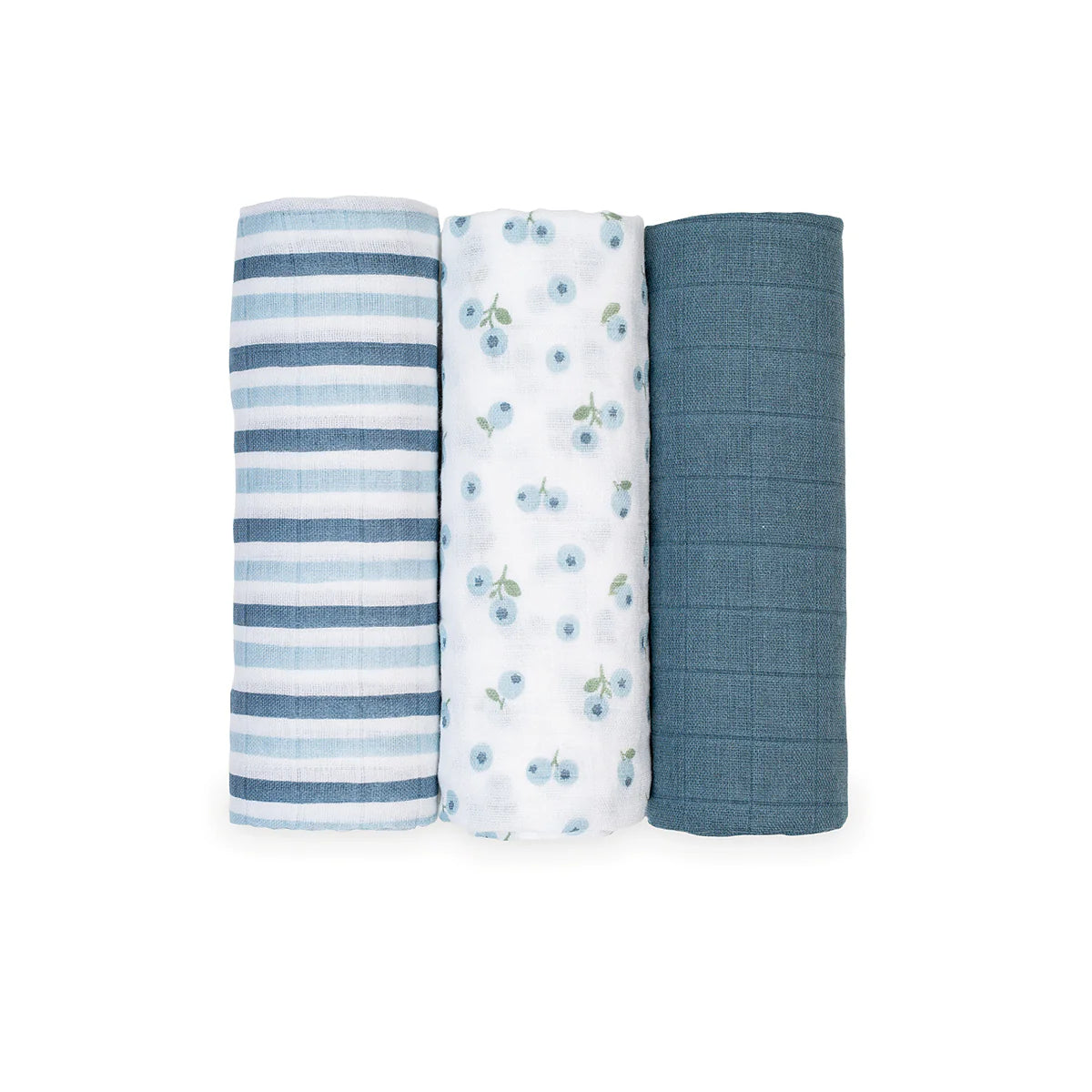 Blueberries - Receiving Blanket- 3 Pack