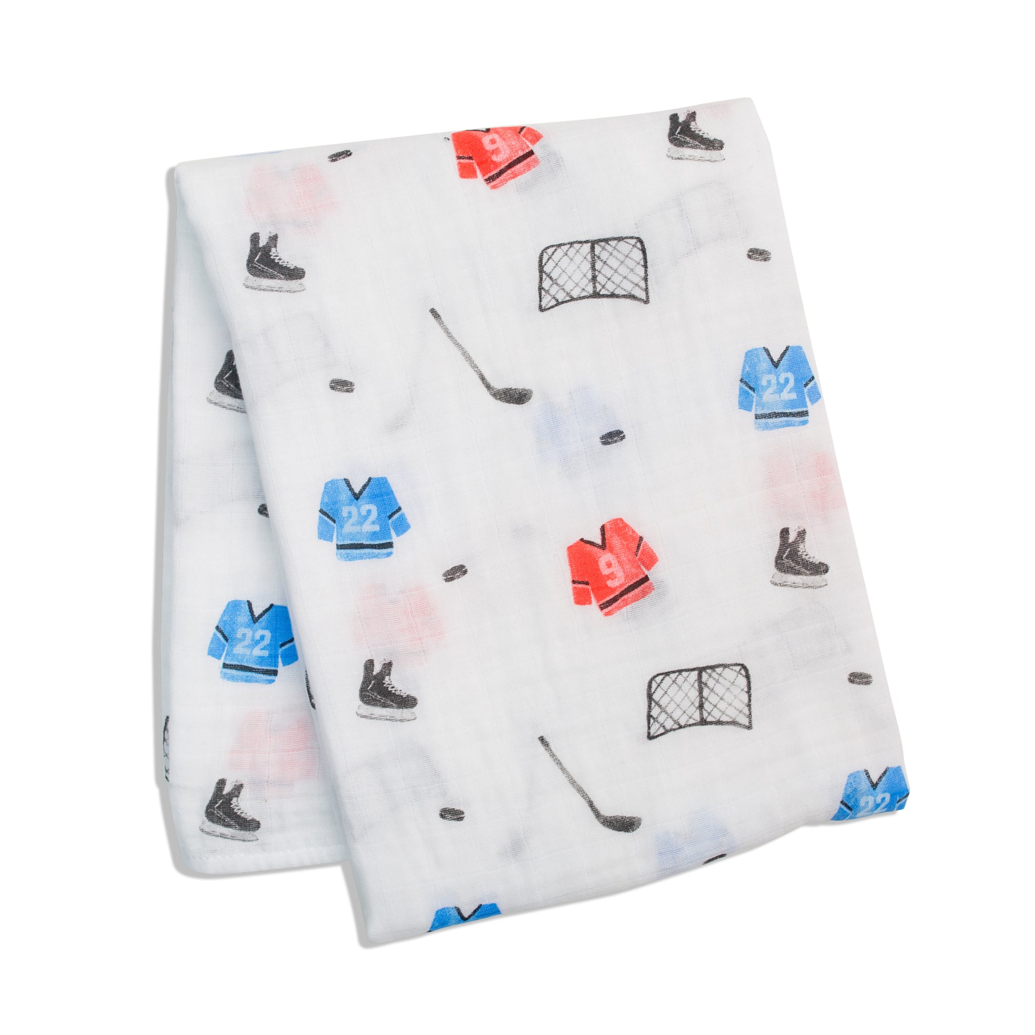 Extra Large Classic Muslin Swaddle - Hockey