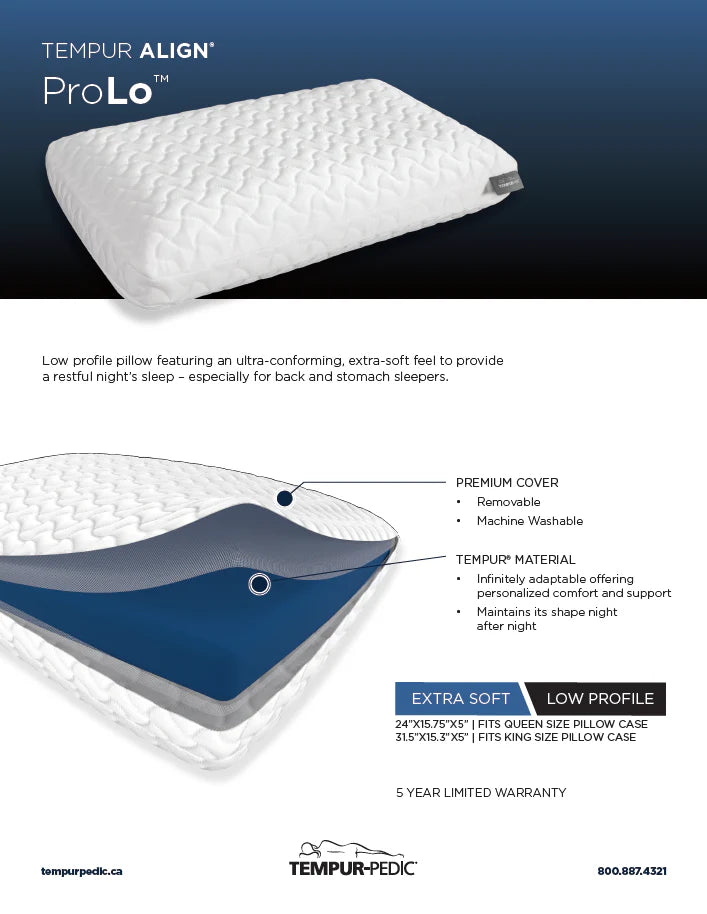 Tempur-Pedic® TEMPUR ALIGN® ProLO™ Pillow