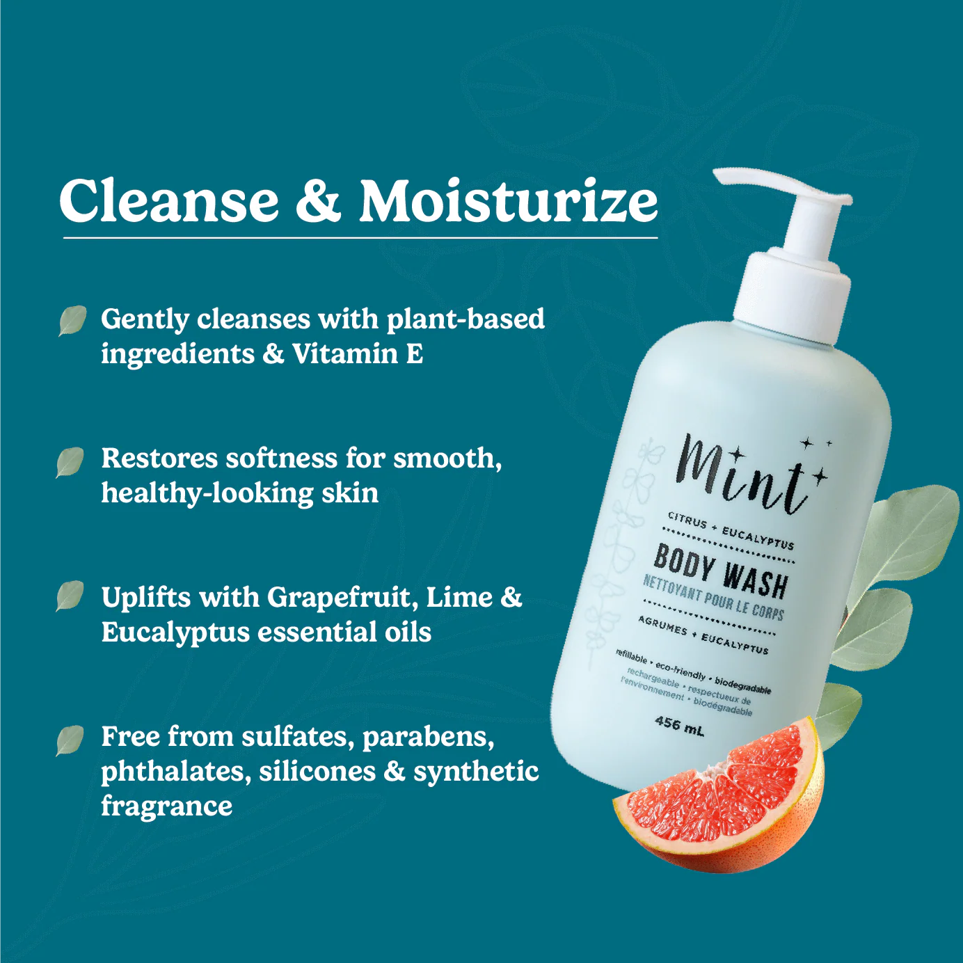Mint Natural Body Wash