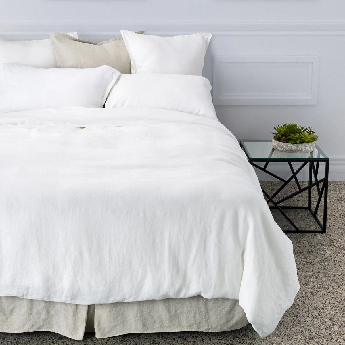 Linen Duvet Cover – White - 100% Belgian Linen