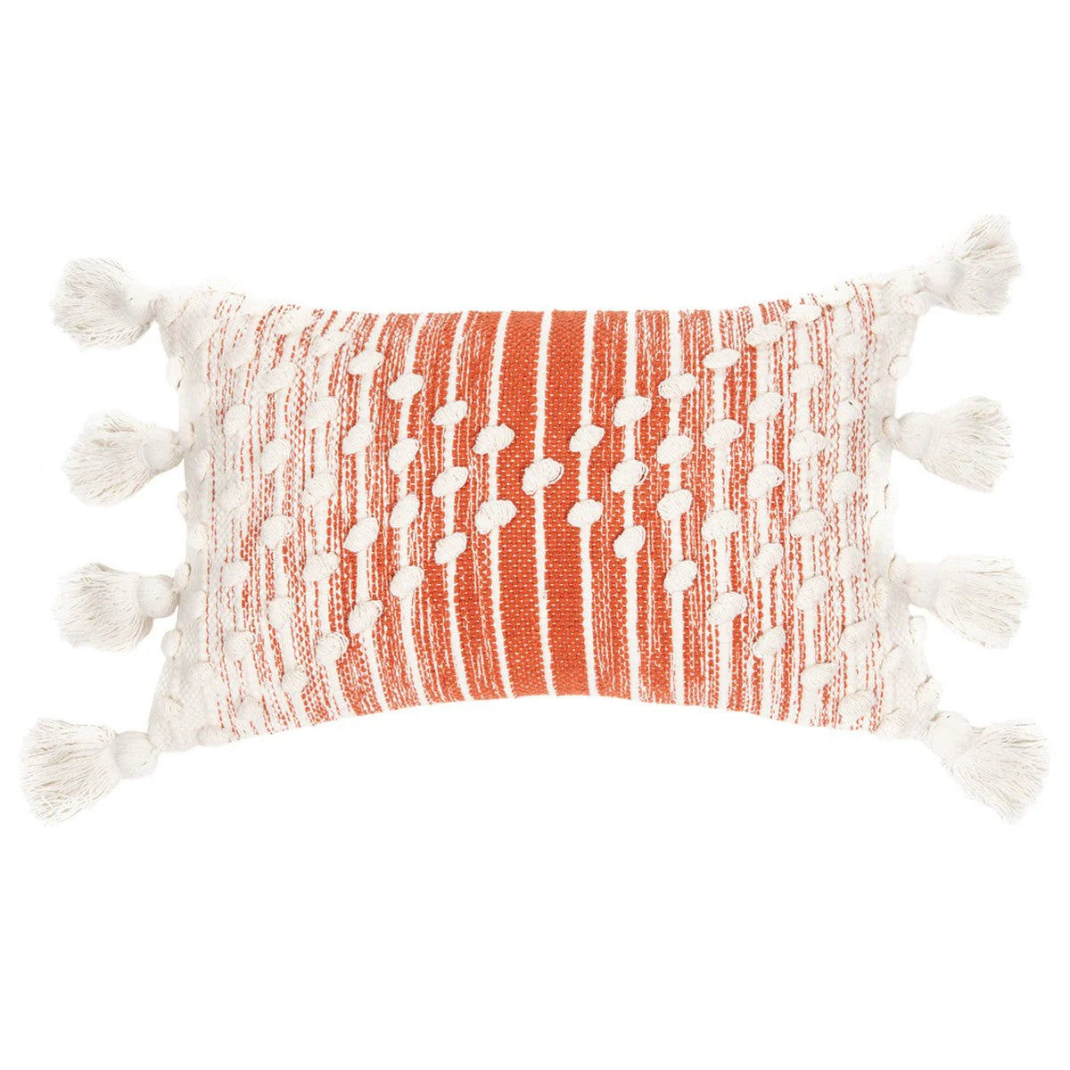 Tangerine Romi Oblong Handmade Pillow