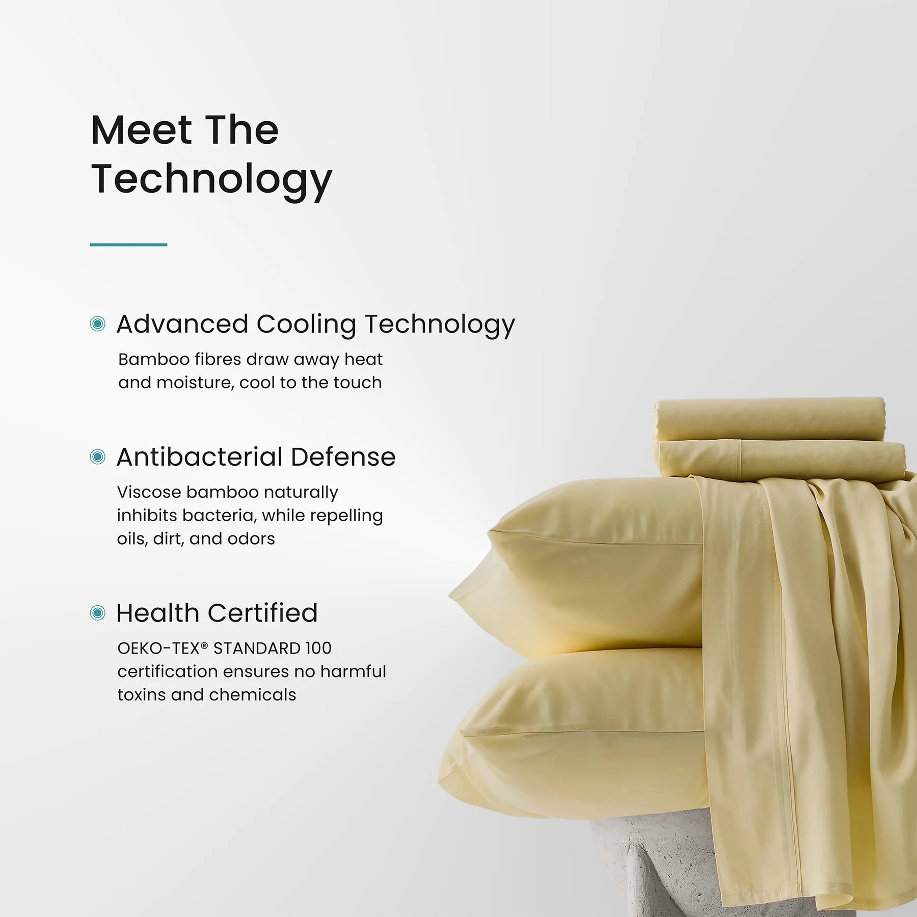 Iced Cooling Bamboo Sheet Set (HUSH)