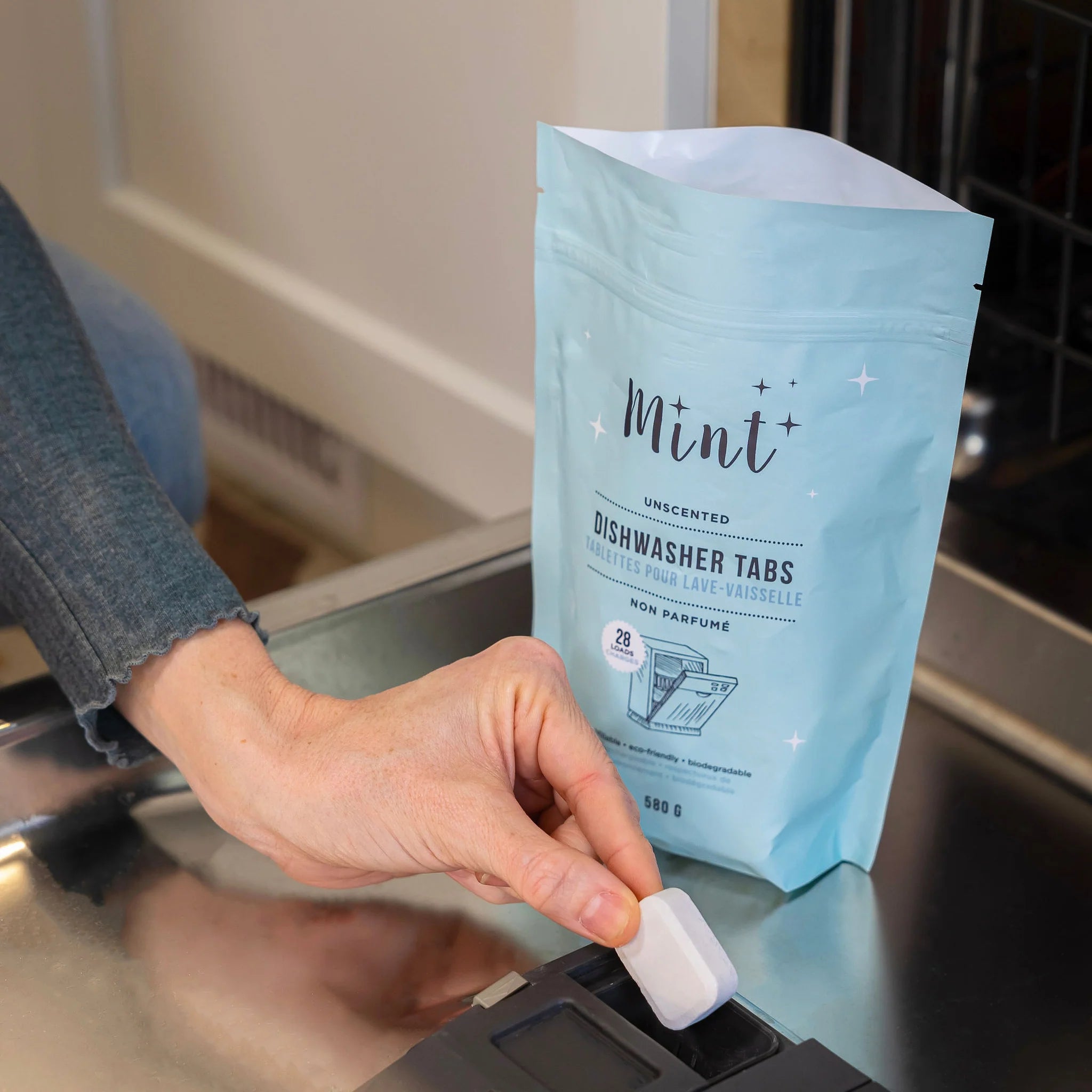 Mint Dishwasher Tabs - Bag