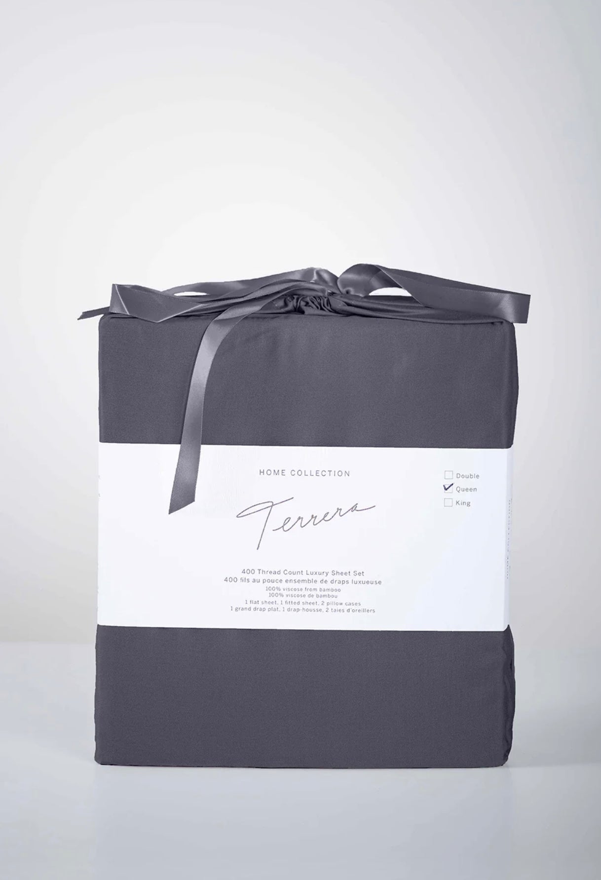 Bamboo Duvet Cover Set - Charcoal