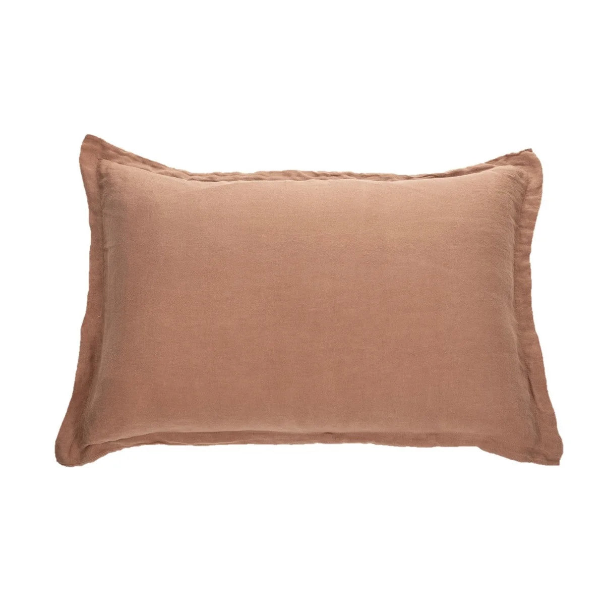 Linen Pillow Sham - Rust-Brown - 100% Belgian Linen