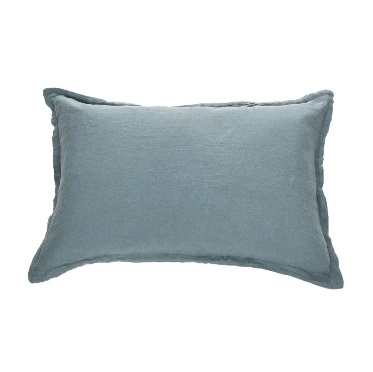 Linen Pillow Sham - BLUE STEEL - 100% Belgian Linen