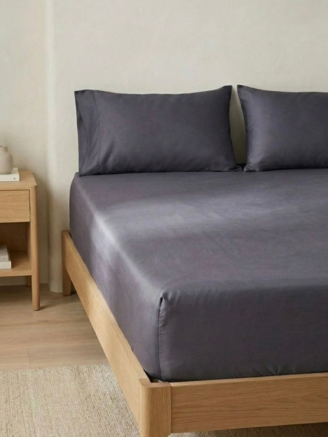 Charcoal Bamboo Fitted Sheet – Ultra Soft 400 Thread Count