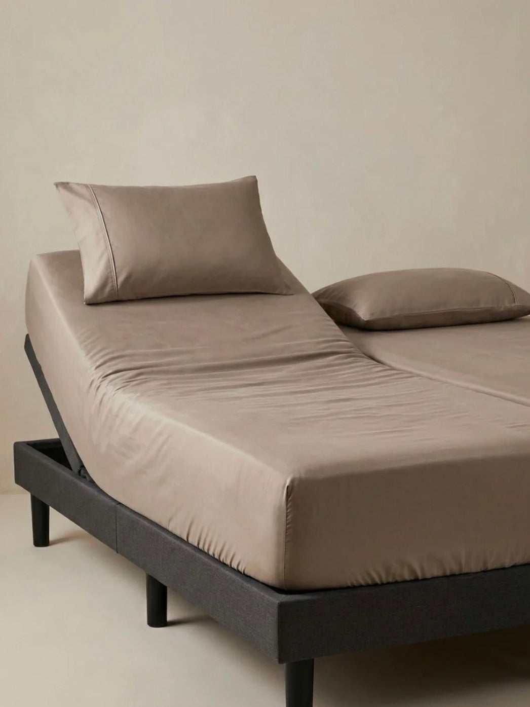 Warm Taupe Bamboo Fitted Sheet – Ultra Soft 400 Thread Count
