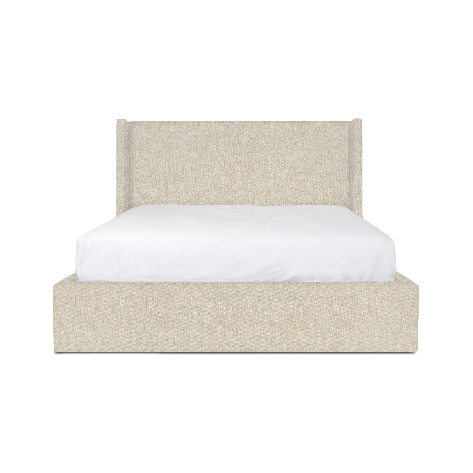 Lourdes Storage Drawer Bed - Cream - Queen