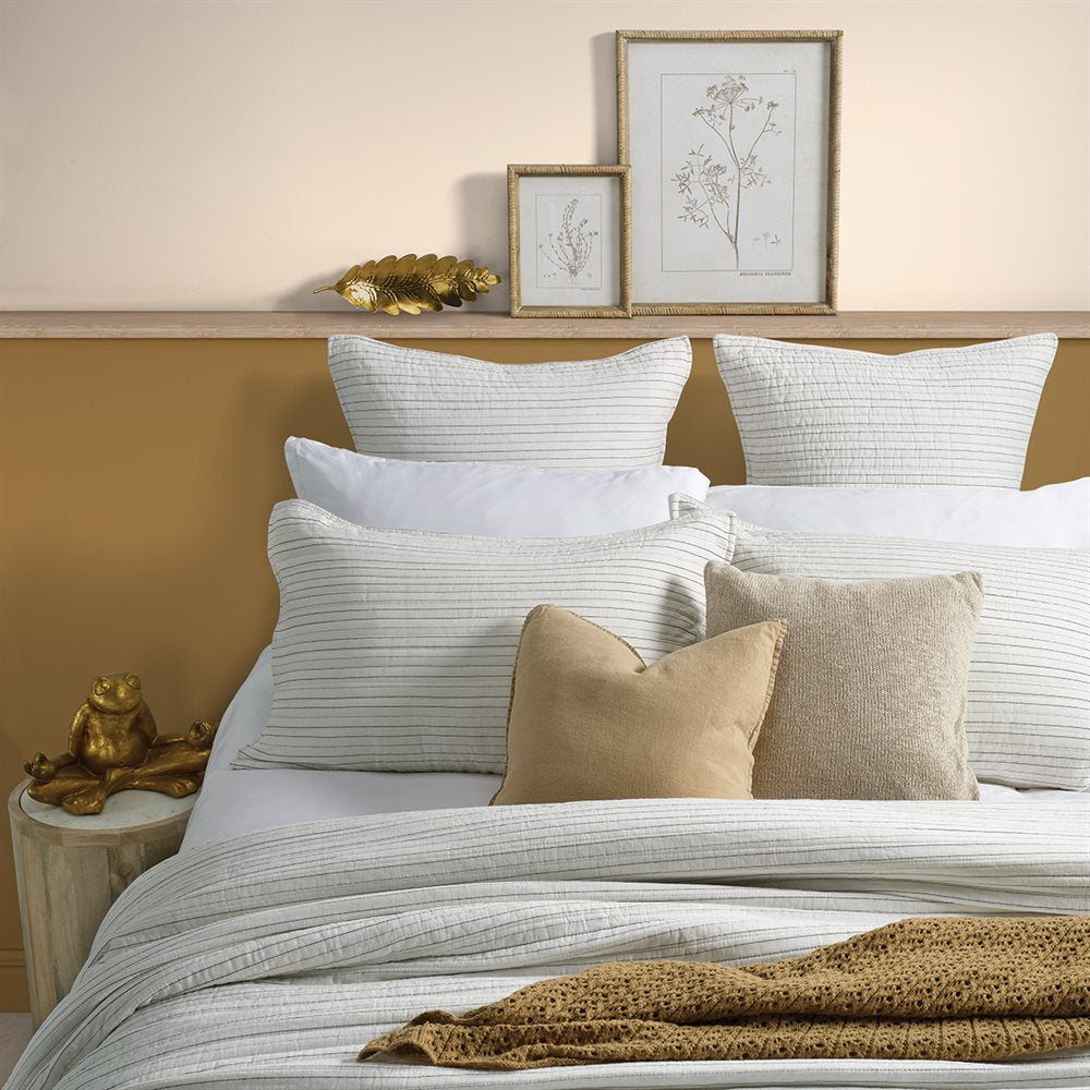 COREY STRIPED EUROPEAN PILLOW SHAM