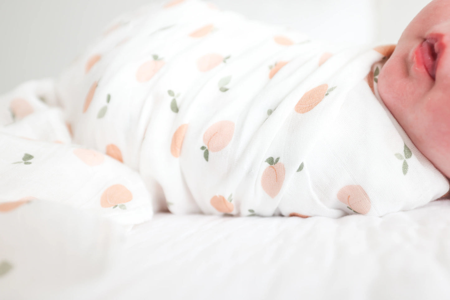 Peaches - Muslin Swaddle