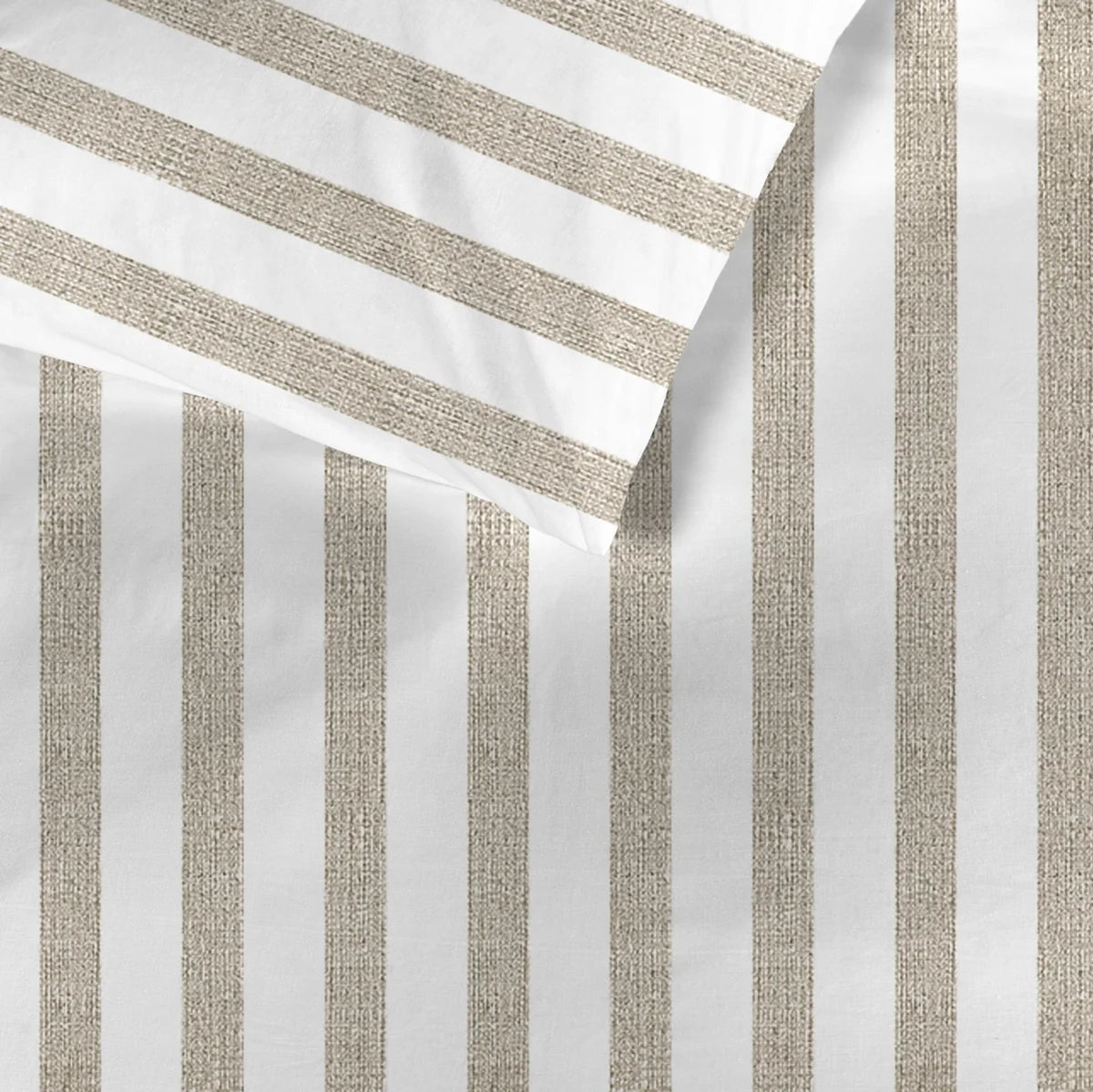 ALLY SAND STRIPE DUVET COVER