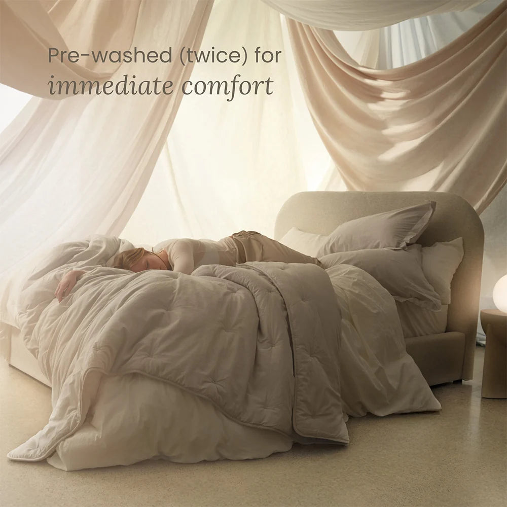 Hush Cloud Relaxed Weave Sheet Set - Snow