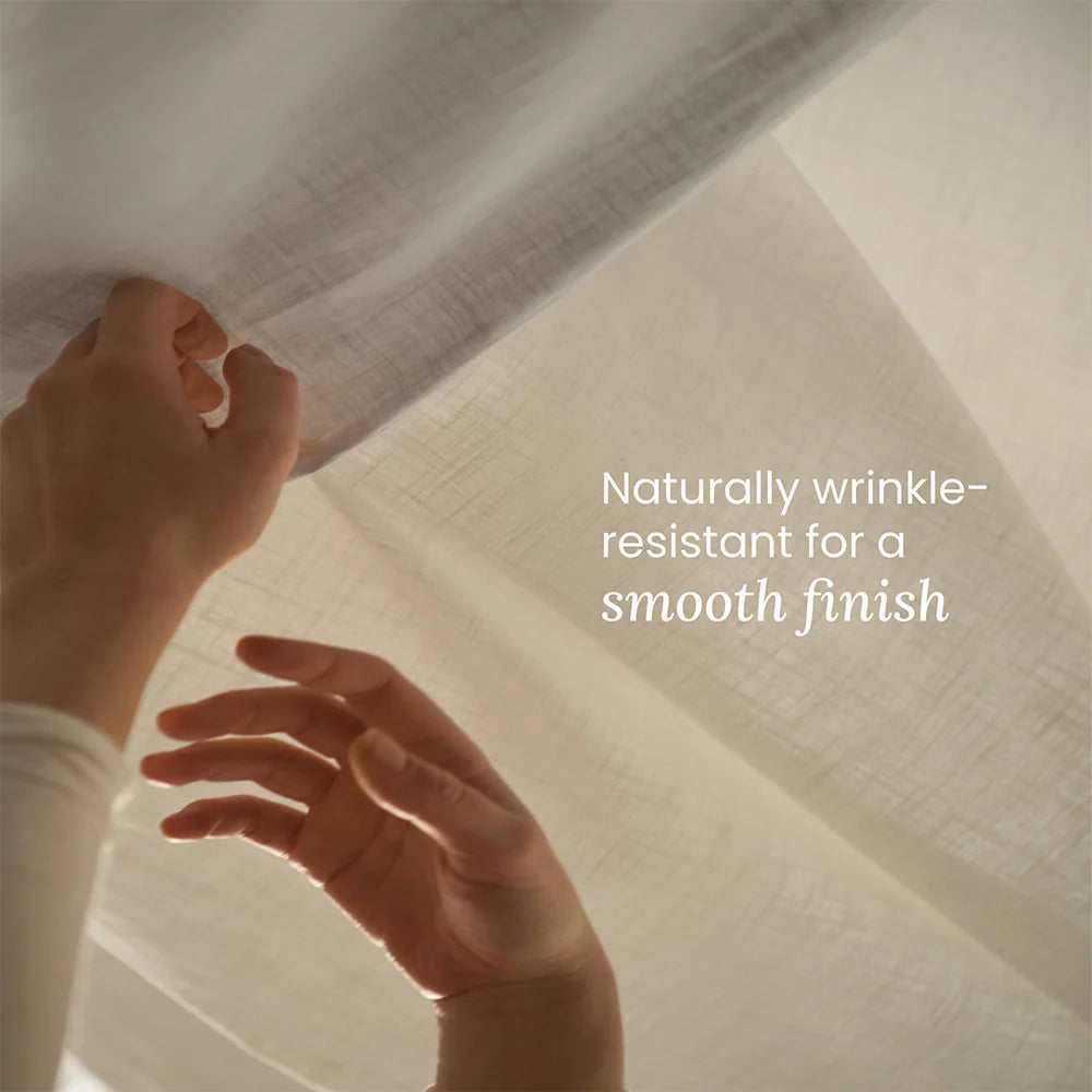 Hush Cloud Relaxed Weave Sheet Set - Snow