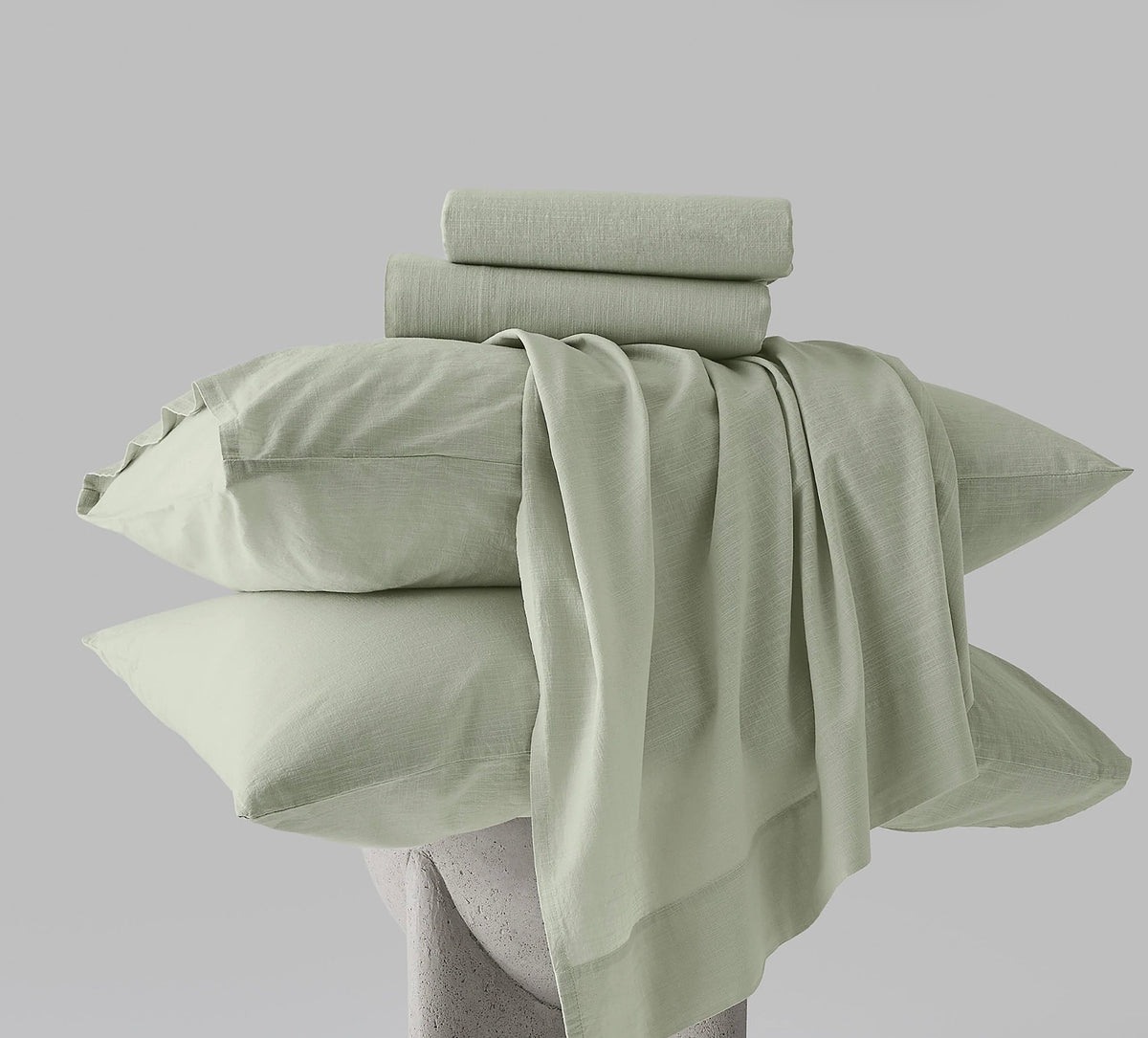 Hush Cloud Relaxed Weave Sheet Set - Willow