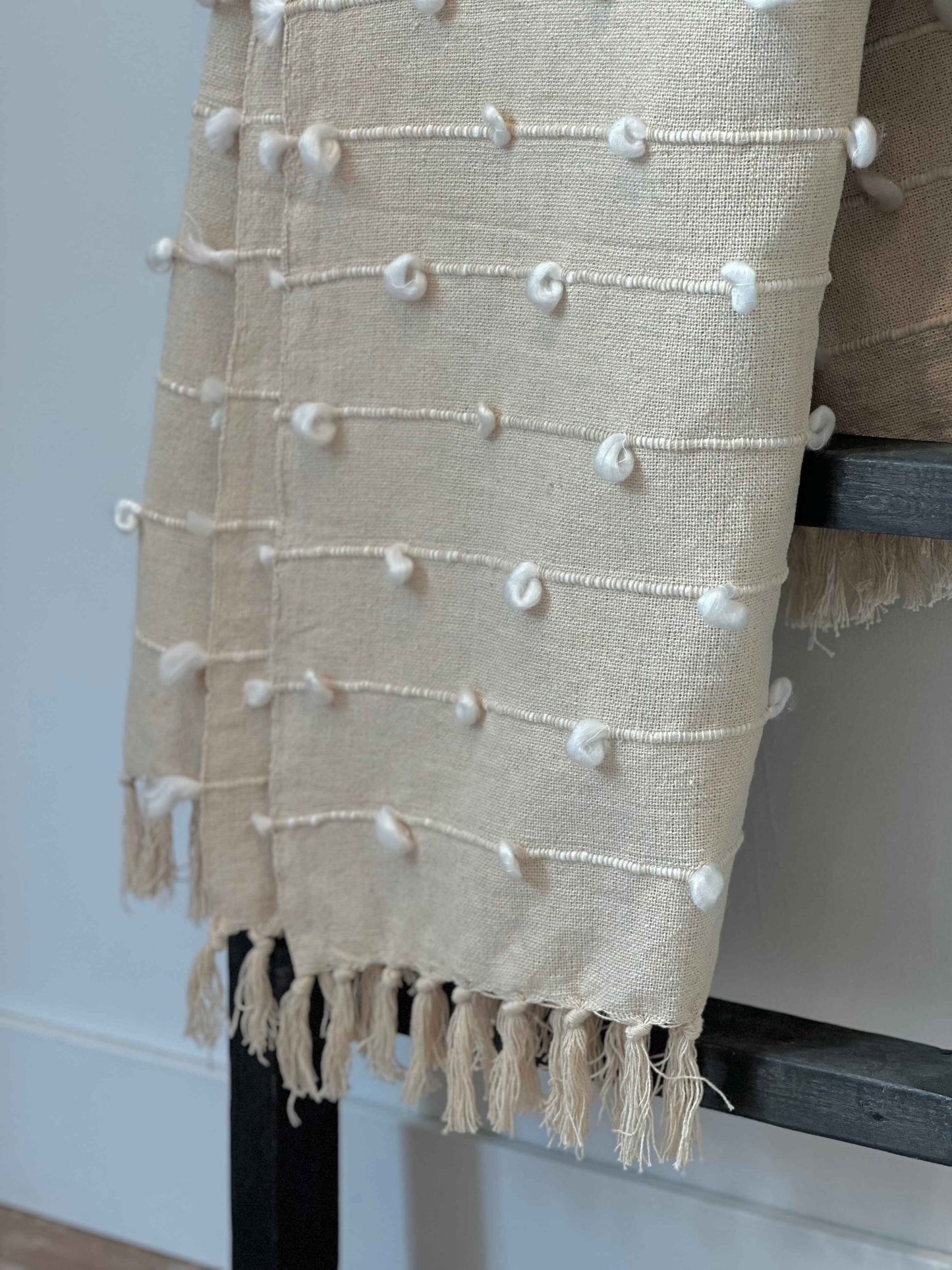 Handmade Pom-Pom Throw