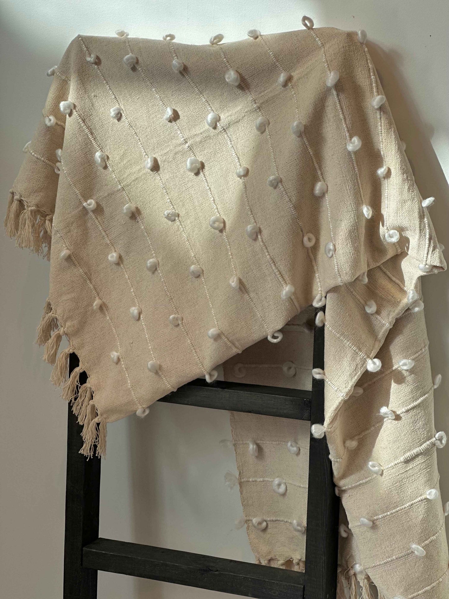 Handmade Pom-Pom Throw