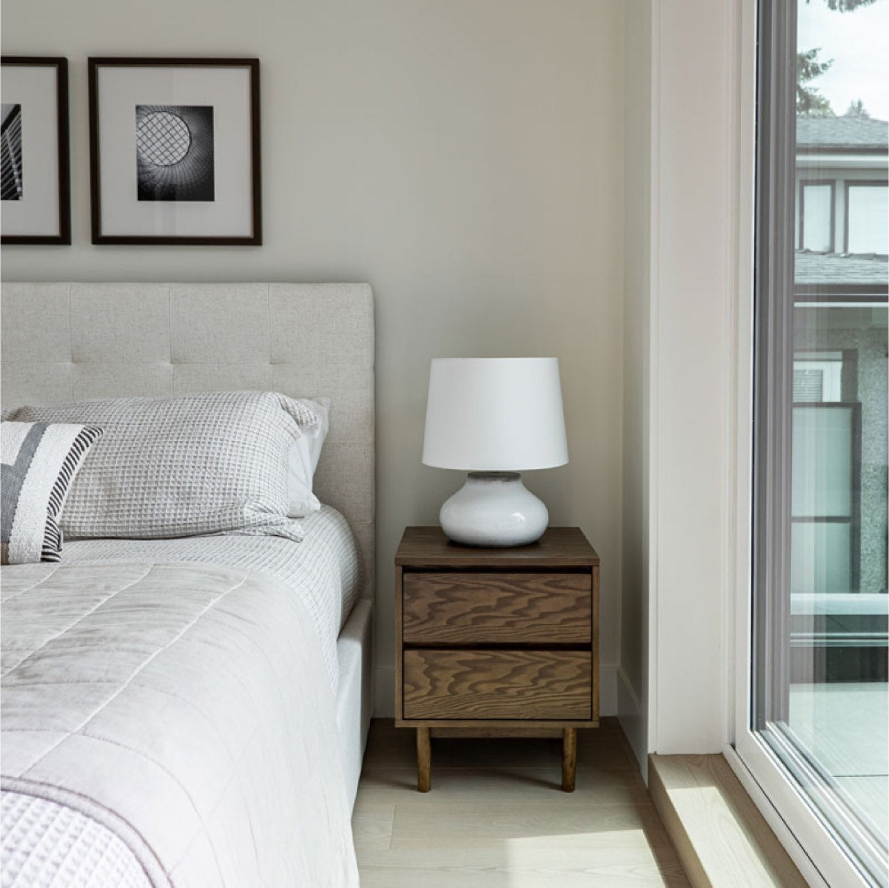 June Queen Bed - Cream - King