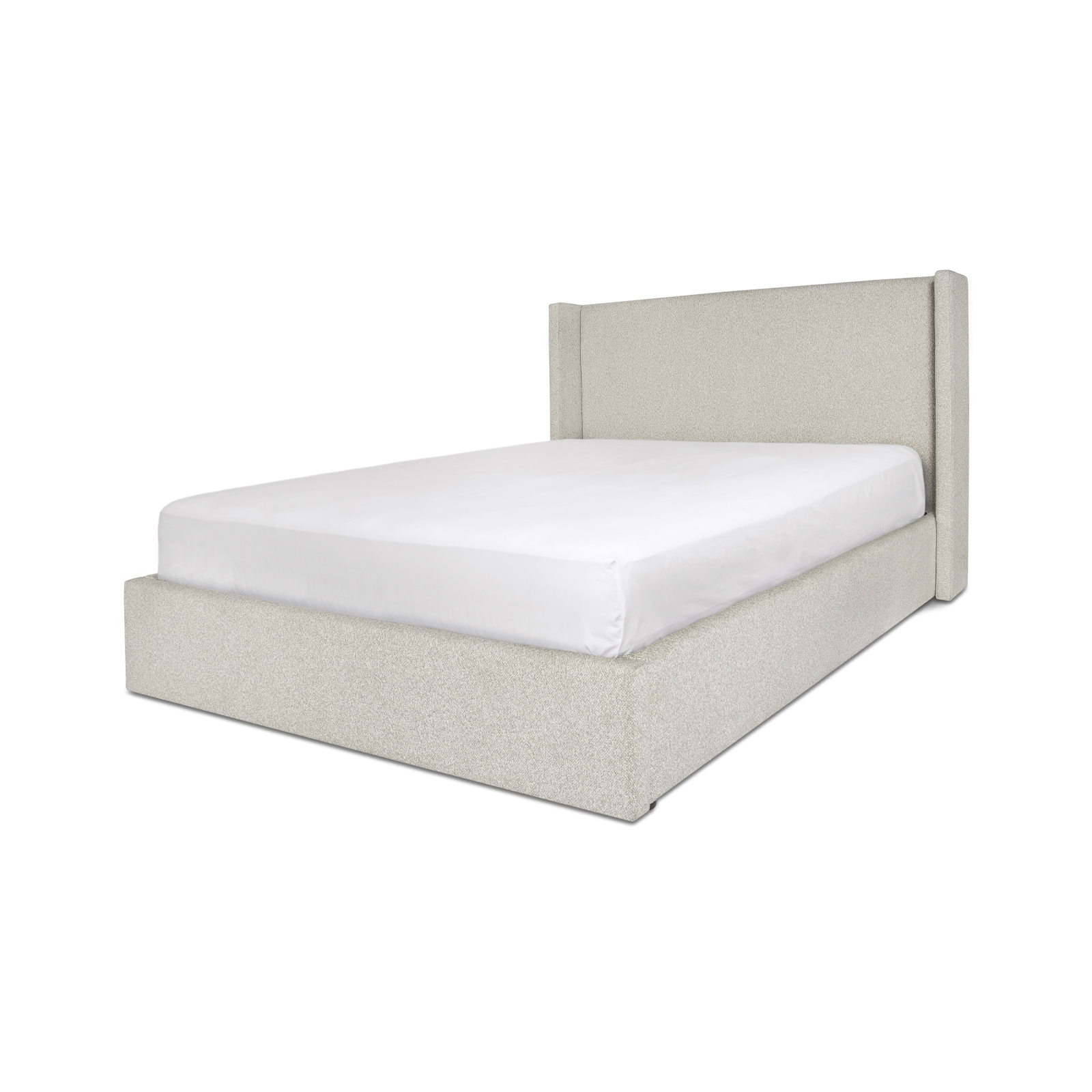 Lourdes Storage Drawer Bed - Cream - Queen