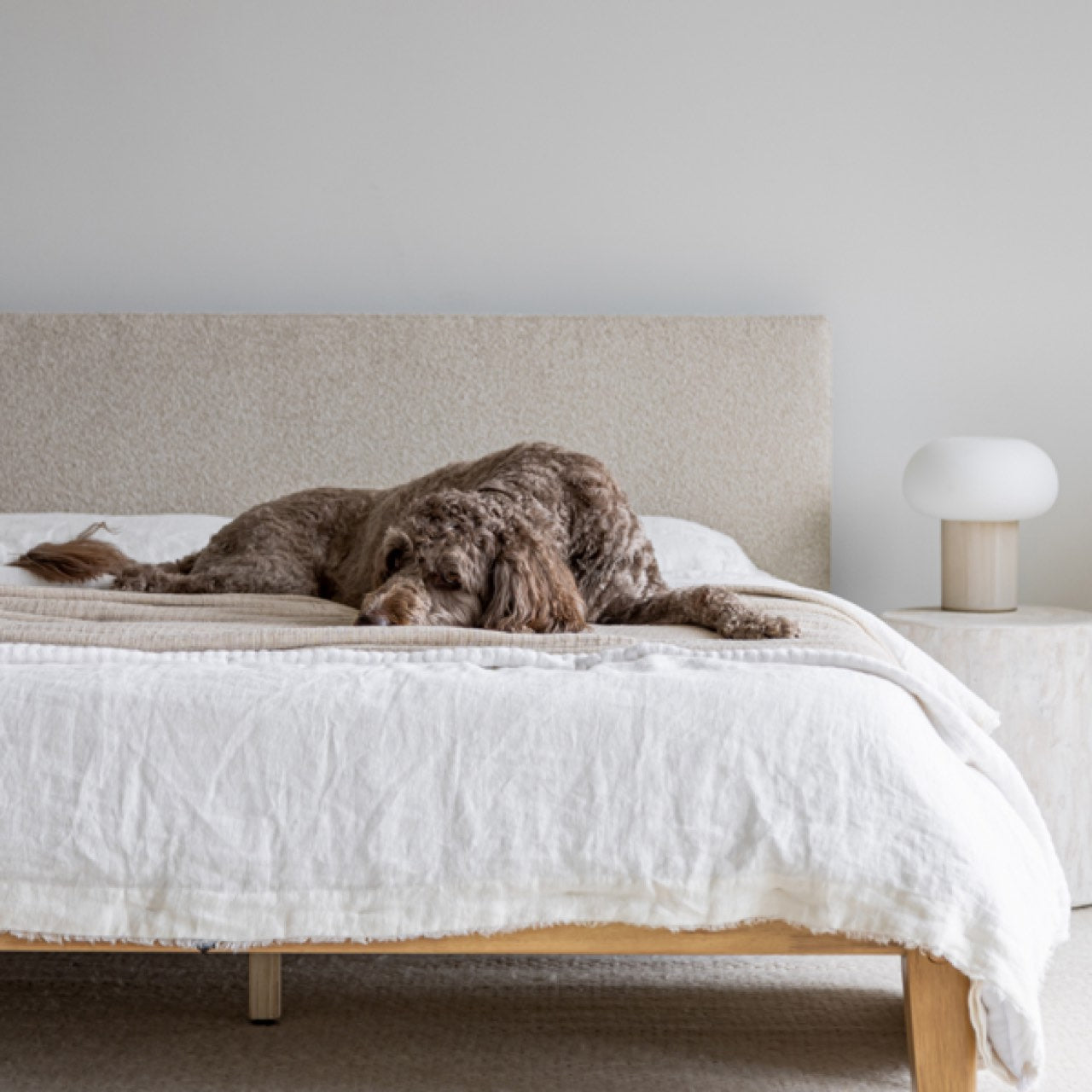 Luna Tool-free Bed - Natural Oak - King Size