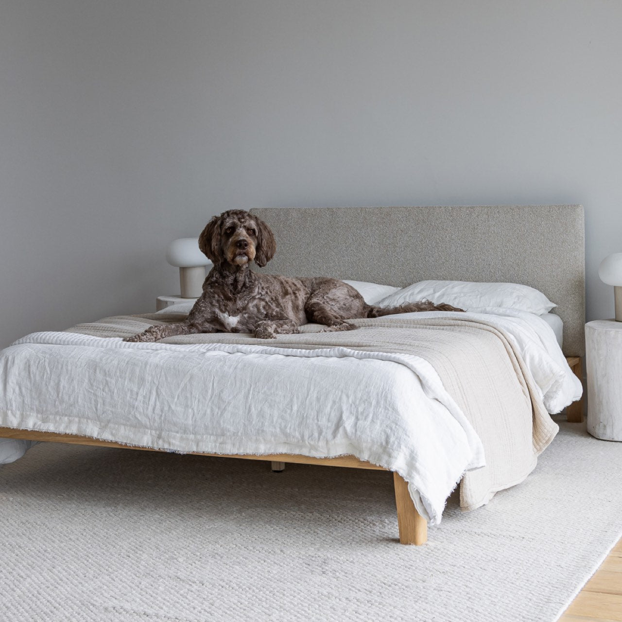 Luna Tool-free Bed - Natural Oak - King Size