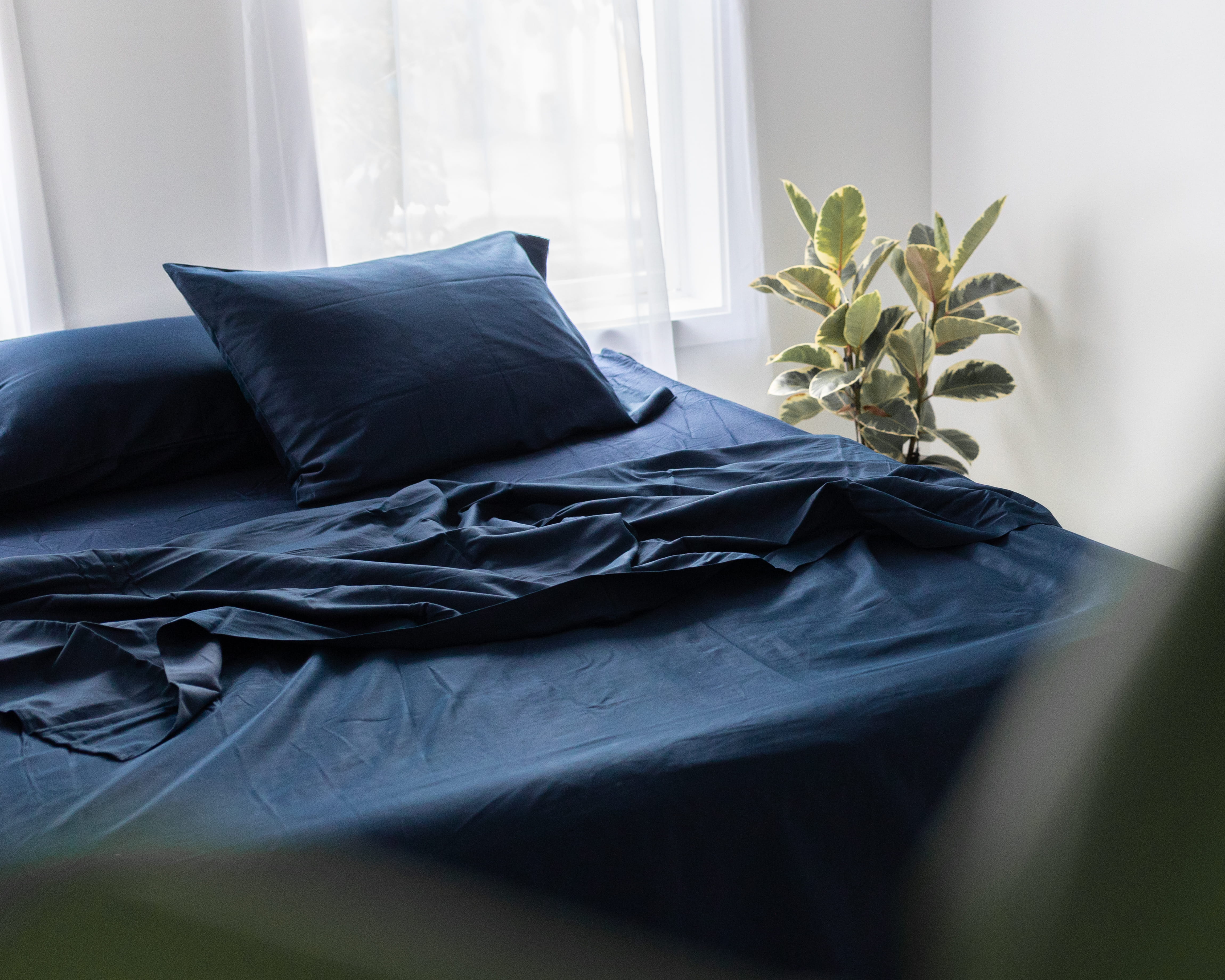 Sheet Set 300TC Cotton – Navy