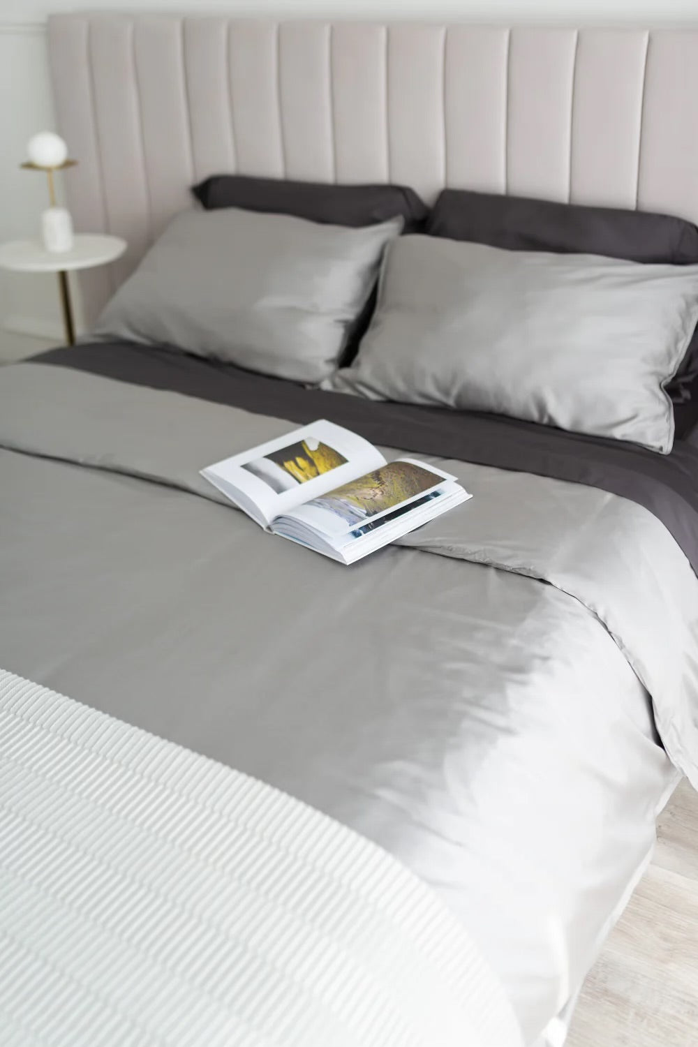Bamboo Duvet Cover Set - Grey