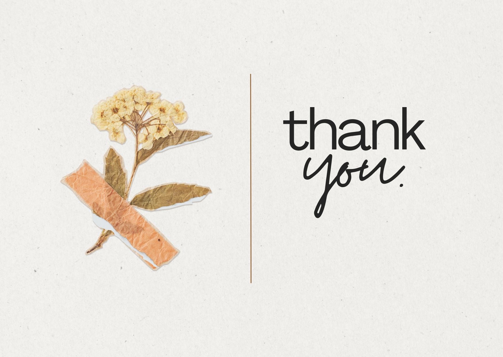 Thank You Gift Card - Wild flower