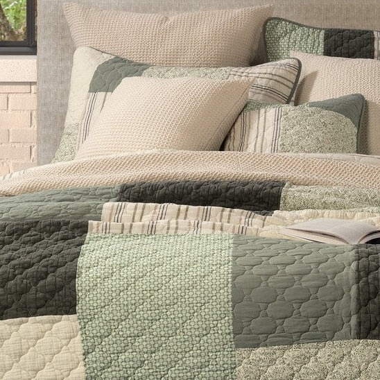 Broccolini Patchwork Quilt - alternate view, Nest Essentials Canada