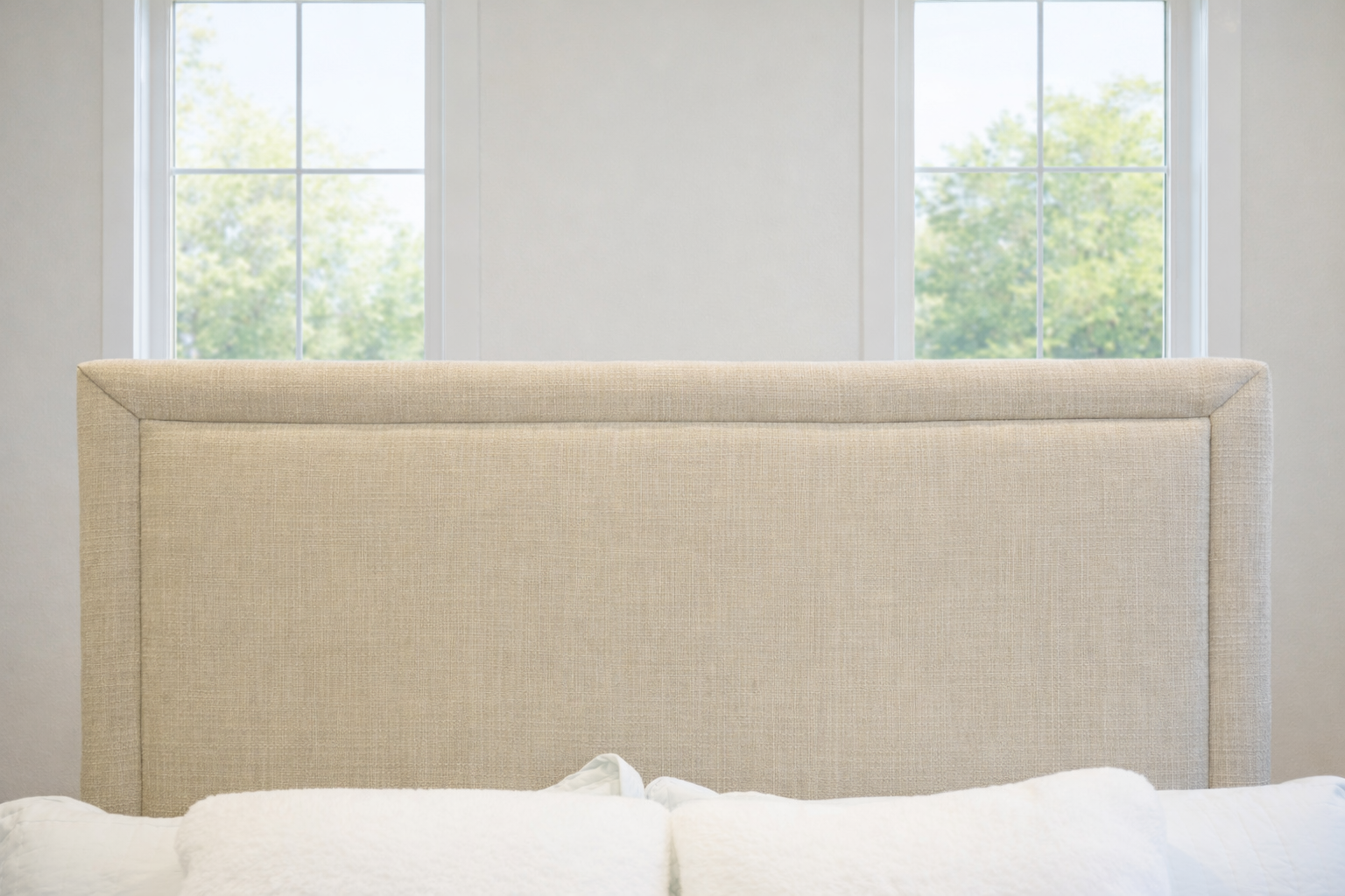 Floor Model Sale – Custom Made Queen Square Bed (Solid Plywood Construction)