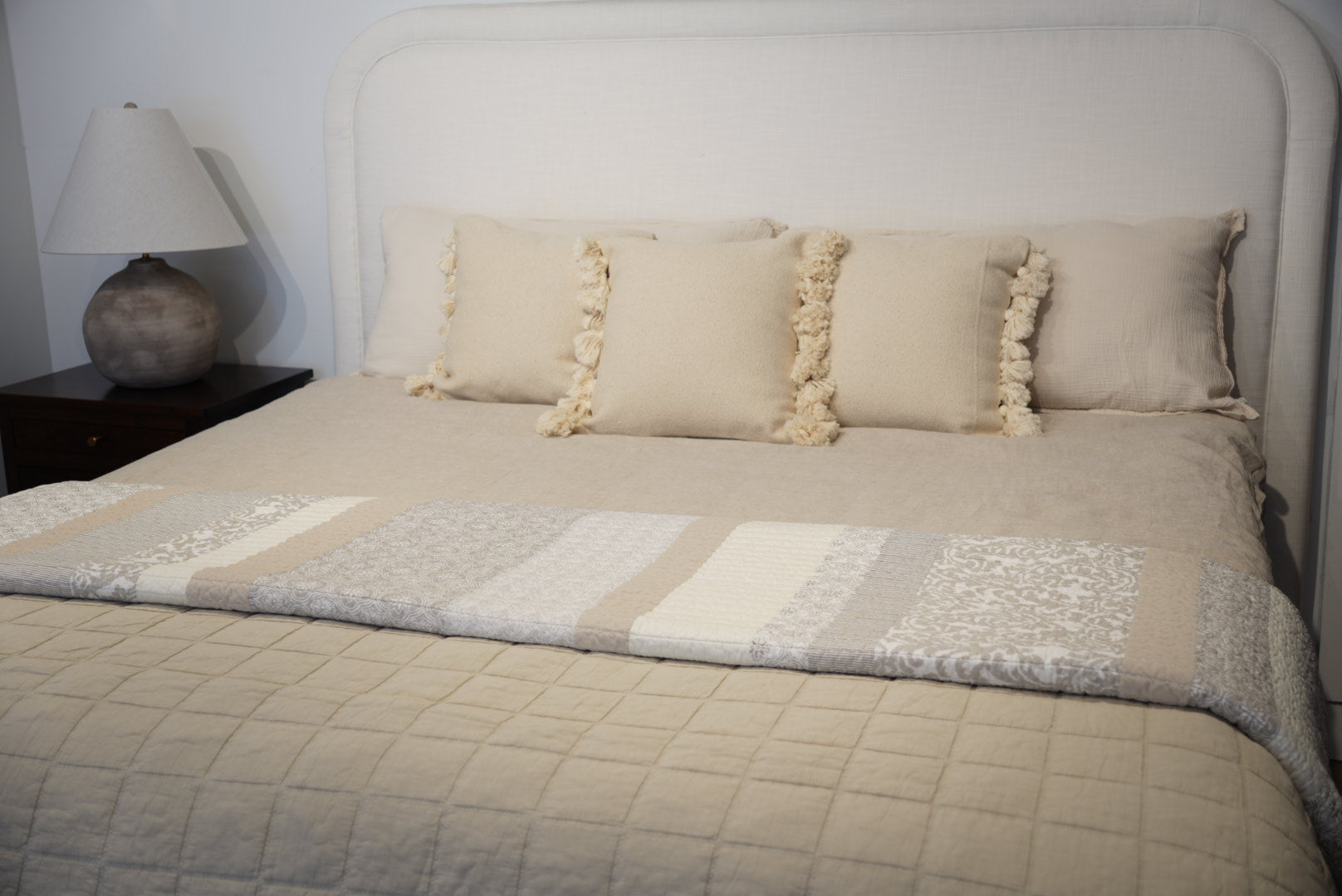 NATURAL STITCHED QUILT