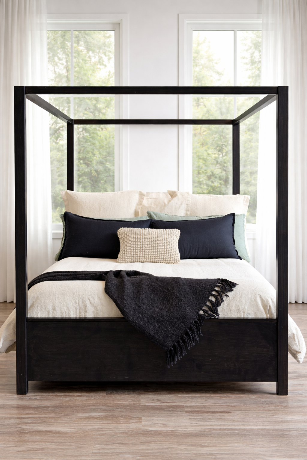 Floral Matalease Jacquard Duvet Cover Set - Natural Cotton Color - 100% Cotton