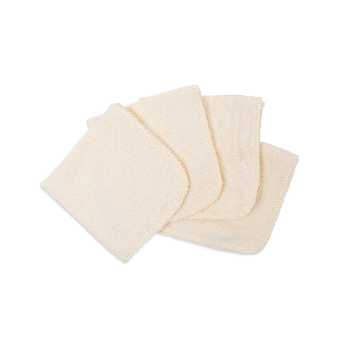 Organic Cotton Wash Cloths - Pack of 4