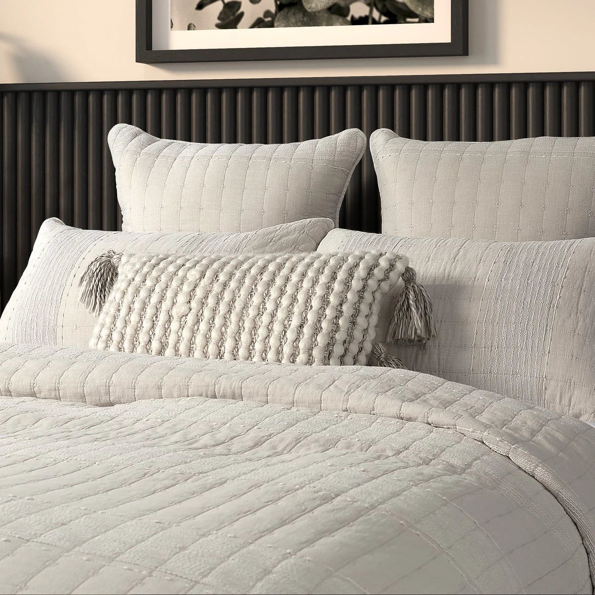 MOSS NATURAL TONED COVERLET