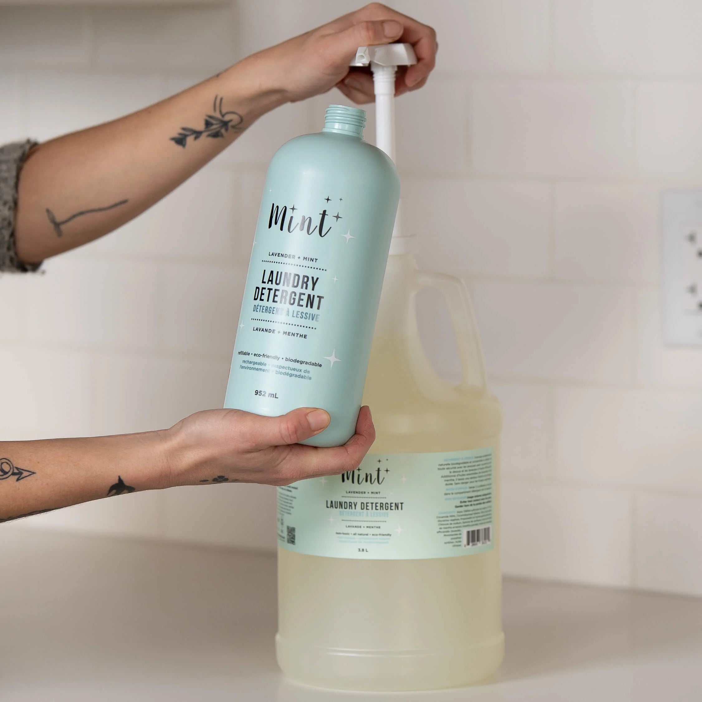Mint Laundry Detergent - Refill Jug