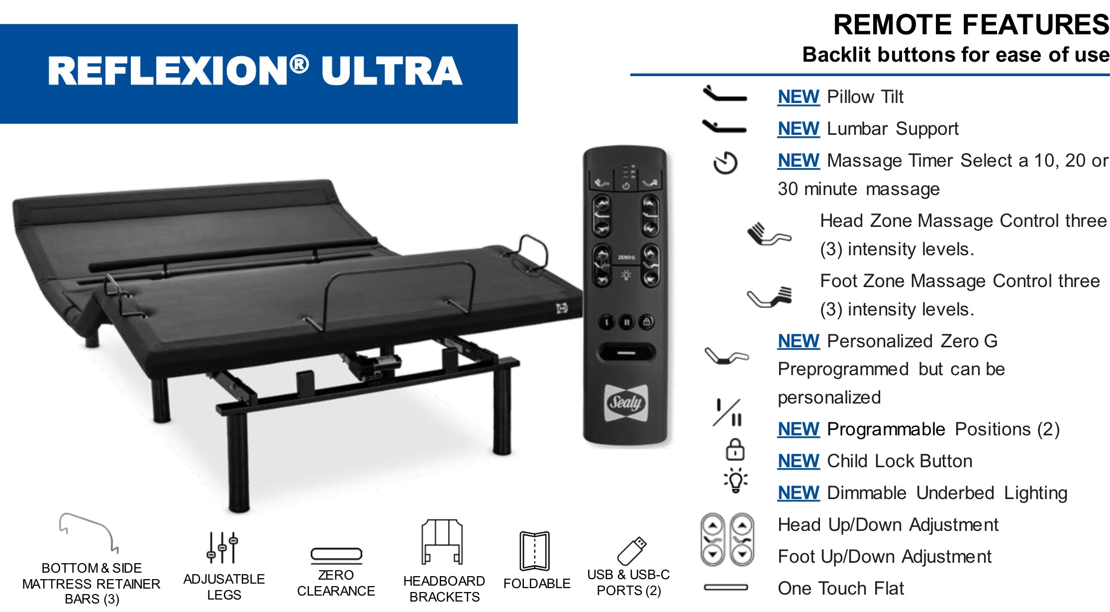 Reflexion Ultra Lifestyle Adjustable Bed Base