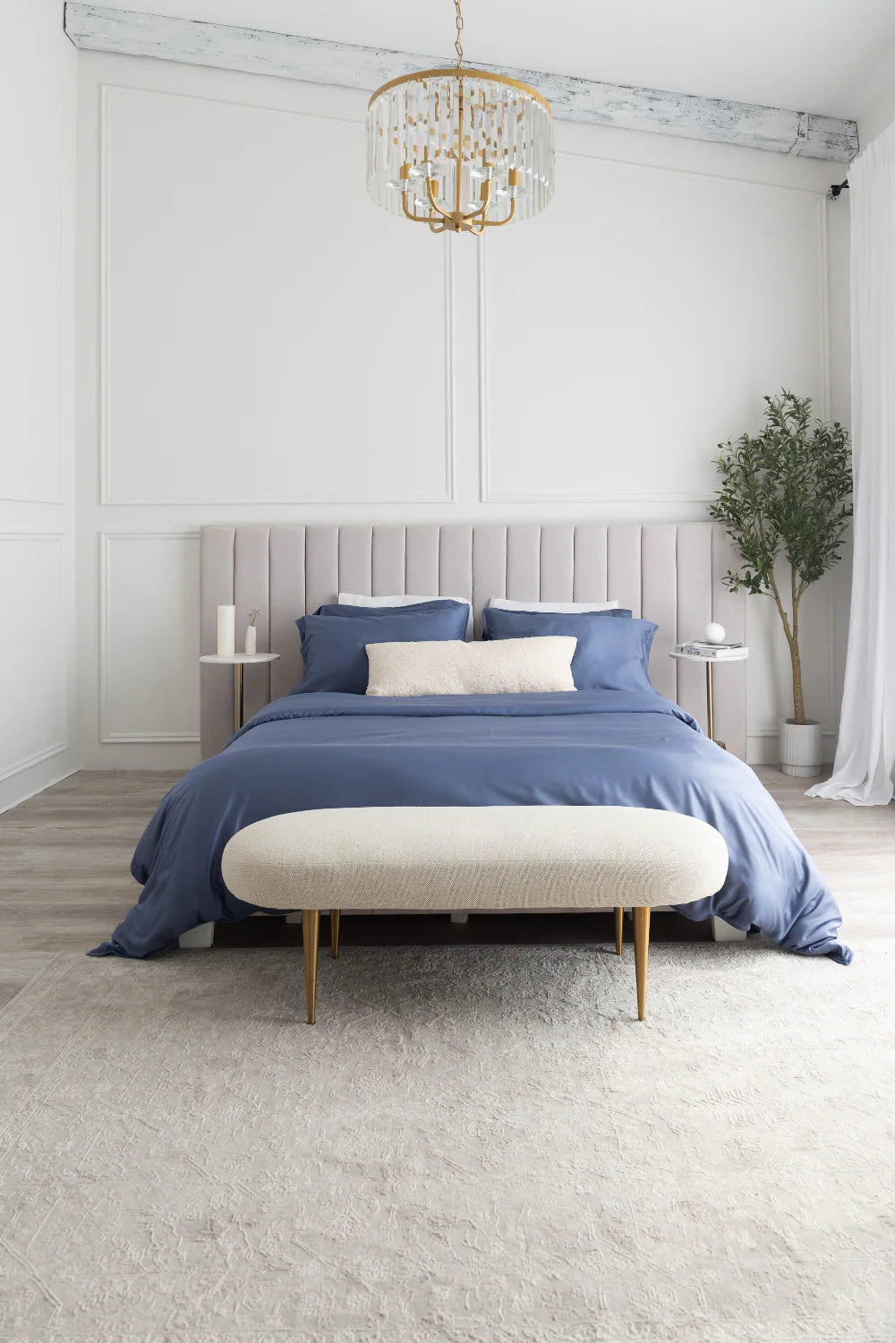 Bamboo Duvet Cover Set - Mineral Blue