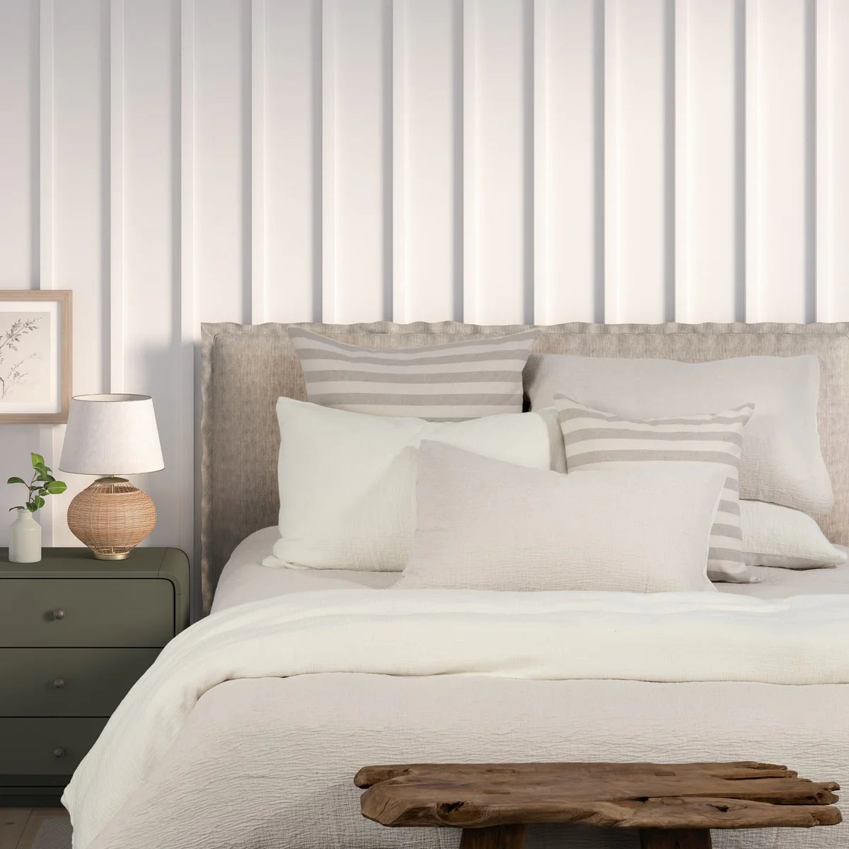 LIONEL SOLID NATURAL DUVET COVER