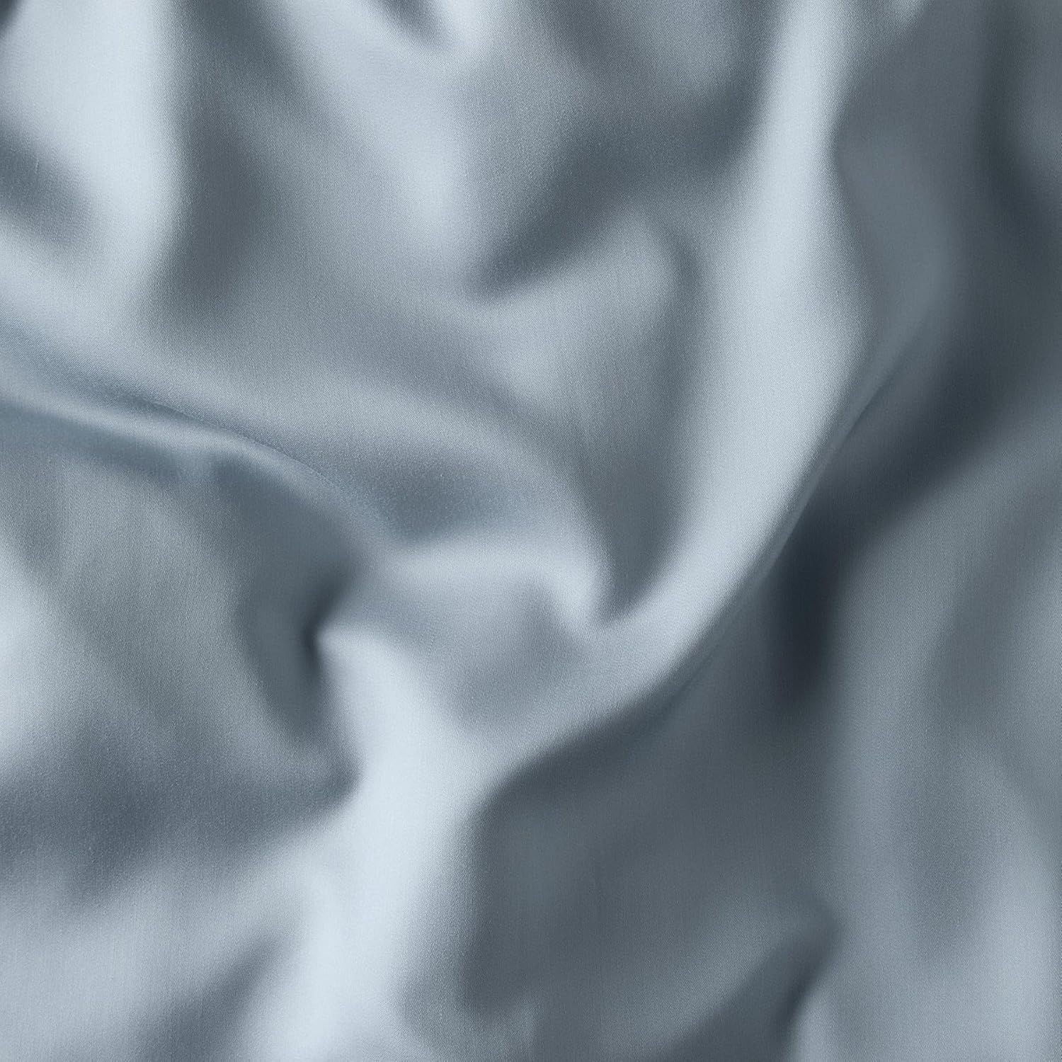Hush Cotton Sateen Duvet Cover Set | King | Includes One Duvet Cover, and Two Shams | Soft | 400 Thread Count Cotton Sateen Weave | Artic Blue