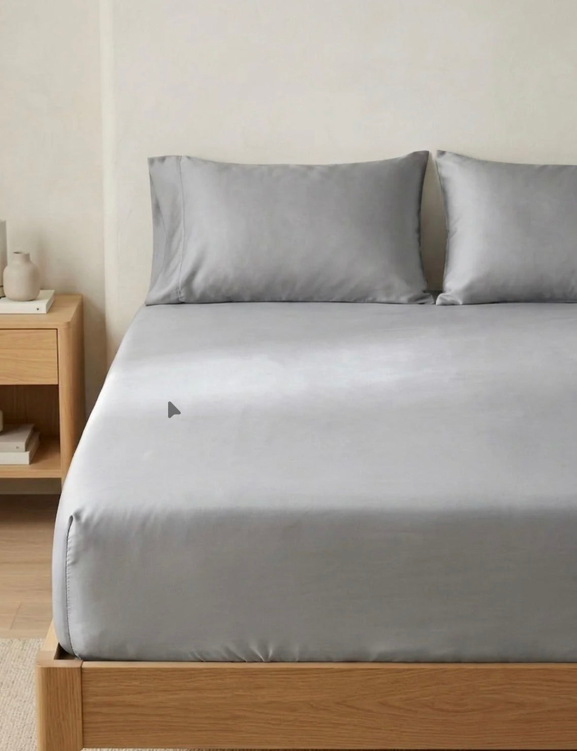 Grey Bamboo Fitted Sheet – Ultra Soft 400 Thread Count
