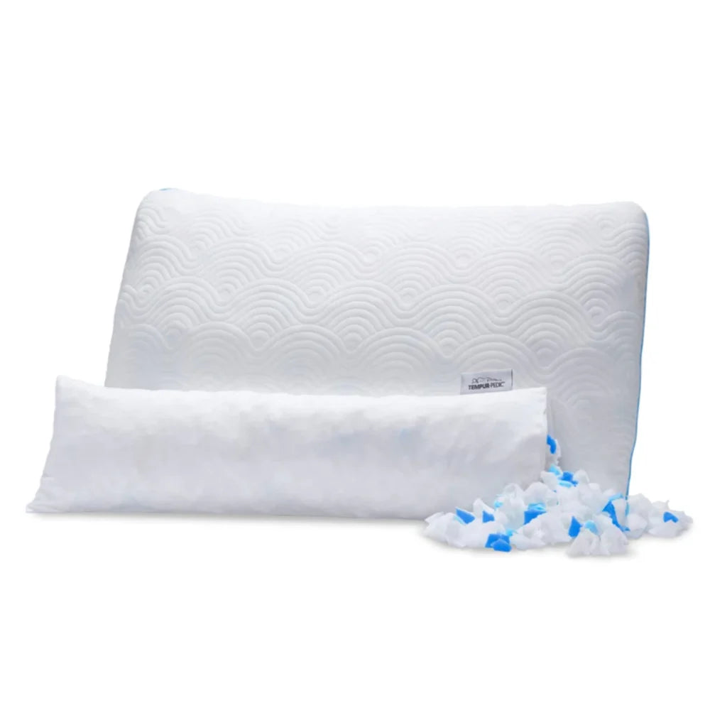 Adjustable TEMPUR-Essential memory foam pillow for personalized support