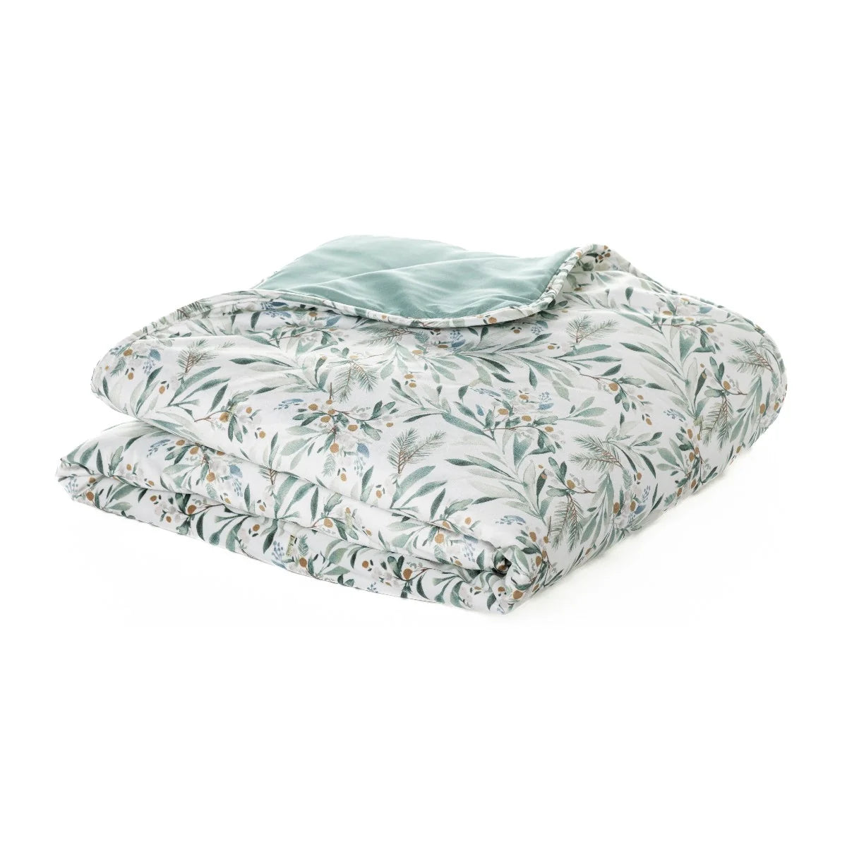 CLOCHETTE WHITE AND SAGE THROW