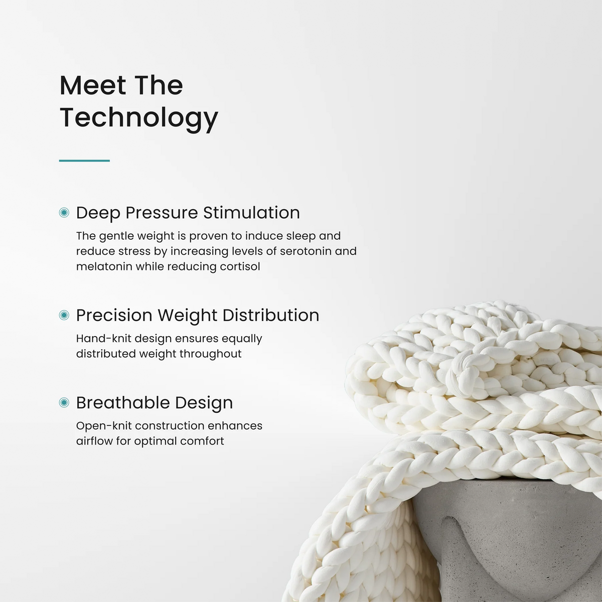 Knit Weighted Blanket :: Everyday Cotton